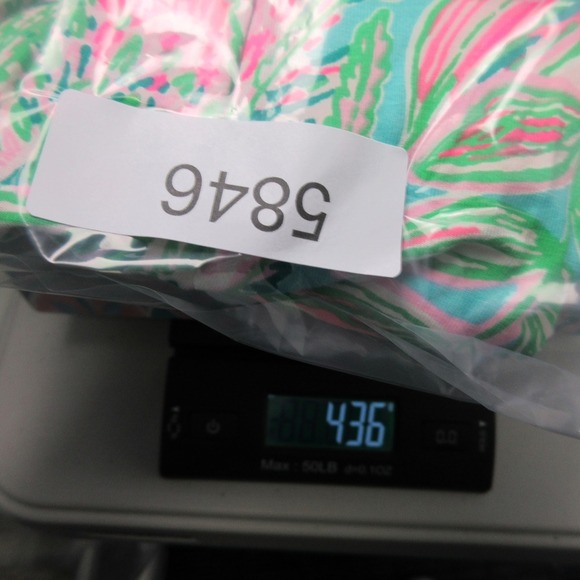 Lilly Pulitzer Parigi Romper Mini Dress M Green Floral V Neck Resort 436 - Picture 11 of 11